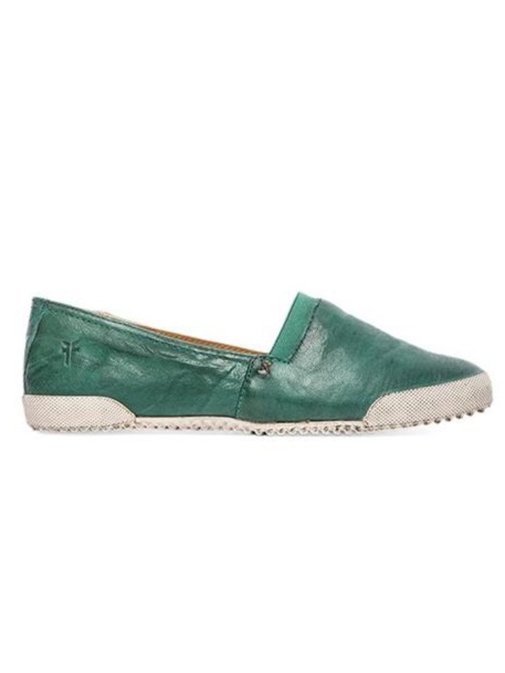 Frye Melanie Slip-On Flats Green Leather Shoes Sz6 Rare Turquoise Casual Comfort